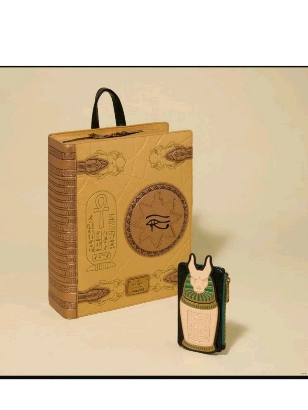 Loungefly Mummy Book Of The Living Mid-Size Backpack & Card Holder